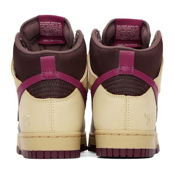 나이키 Nike 오프화이트 Off-White & Burgundy Dunk High 1985 Sneakers 231011F127026