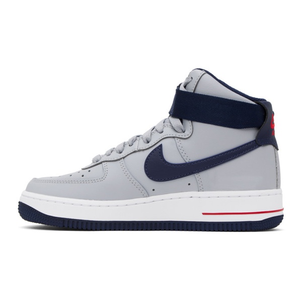 나이키 Nike Gray & Navy Air Force 1 High Sneakers 231011F127040