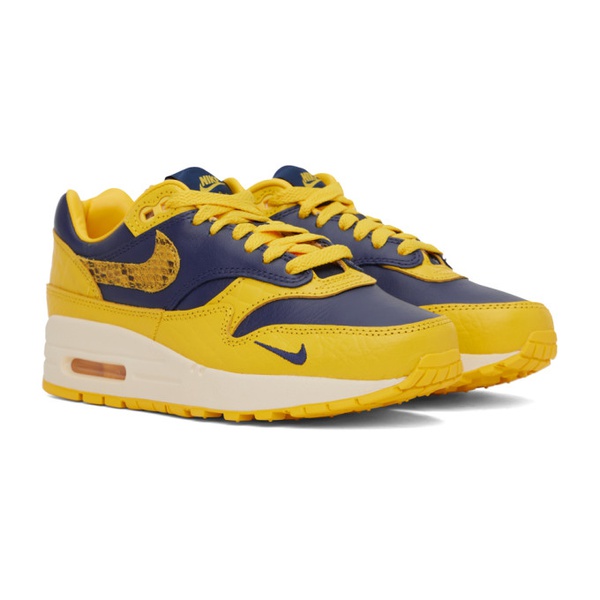 나이키 Nike Yellow & Navy Air Max 1 Premium Sneakers 232011F128062