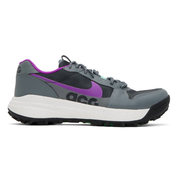 나이키 Nike Gray & Purple ACG Lowcate Sneakers 231011F128060
