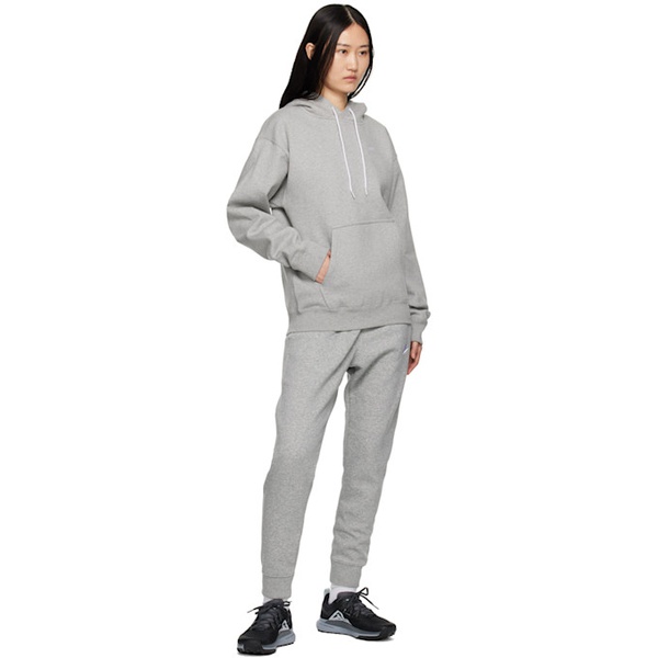 나이키 Nike Gray Embroidered Lounge Pants 231011F086038