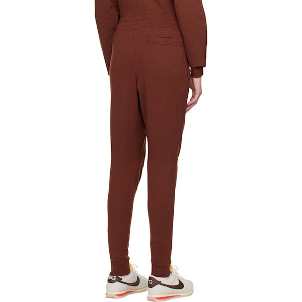 나이키 Nike Brown Embroidered Lounge Pants 231011F086044