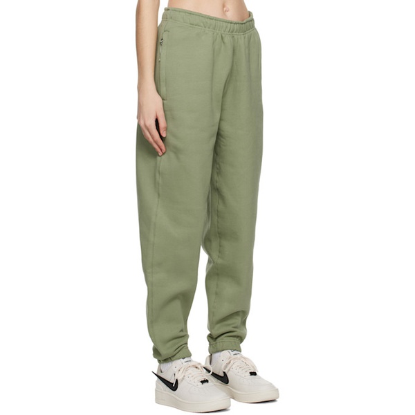 나이키 Nike Green Embroidered Lounge Pants 231011F086062