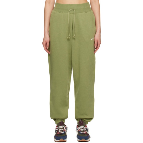 나이키 Nike Green Sportswear Phoenix Lounge Pants 231011F086016