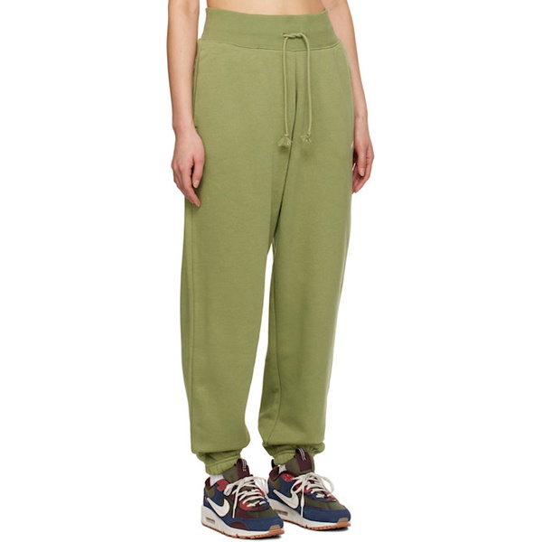 나이키 Nike Green Sportswear Phoenix Lounge Pants 231011F086016