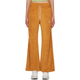 Nike Orange Wide-Leg Lounge Pants 231011F086055