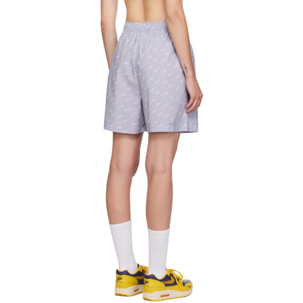 나이키 Nike Purple Sportswear Everyday Modern Shorts 232011F088002