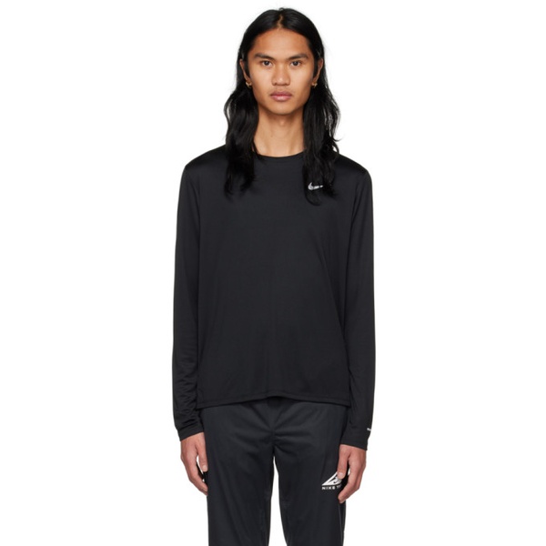 나이키 Nike Black Reflective Long Sleeve T-Shirt 231011M213021