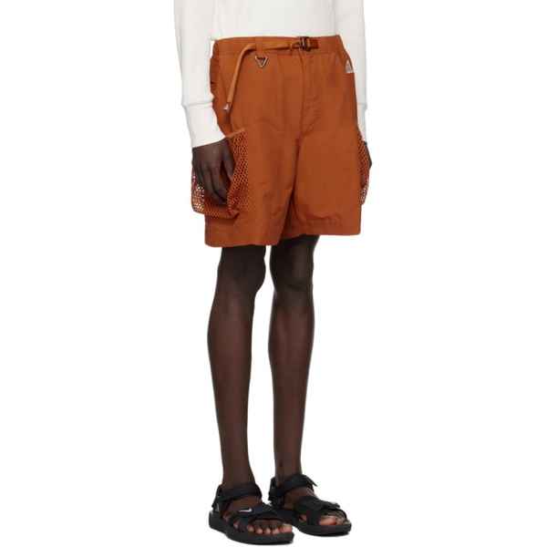 나이키 Nike Orange Snowgrass Shorts 232011M193003