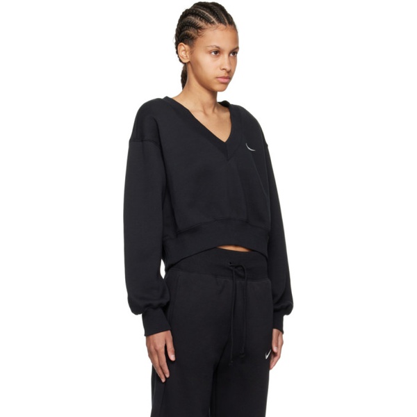 나이키 Nike Black Sportswear Phoenix Sweater 242011F110000