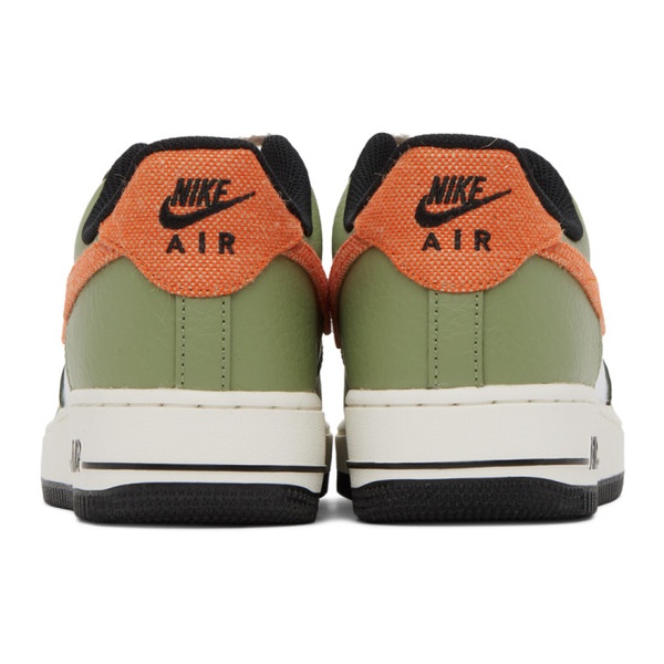 나이키 Nike White & Green Air Force 1 07 Sneakers 231011M237156