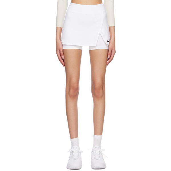 나이키 Nike White Dri-FIT Victory Skirt 231011F541028