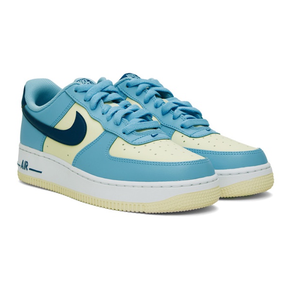나이키 Nike Blue & 오프화이트 Off-White Air Force 1 07 Sneakers 242011M237007