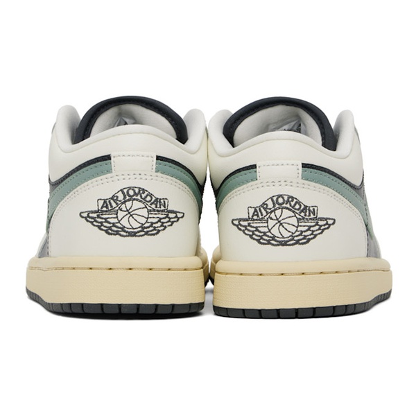 나이키 나이키 조던 Nike Jordan Navy & 오프화이트 Off-White Air Jordan 1 Low Sneakers 242445F128004