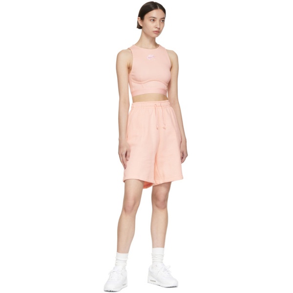 나이키 Nike Pink Cotton Shorts 222011F088018