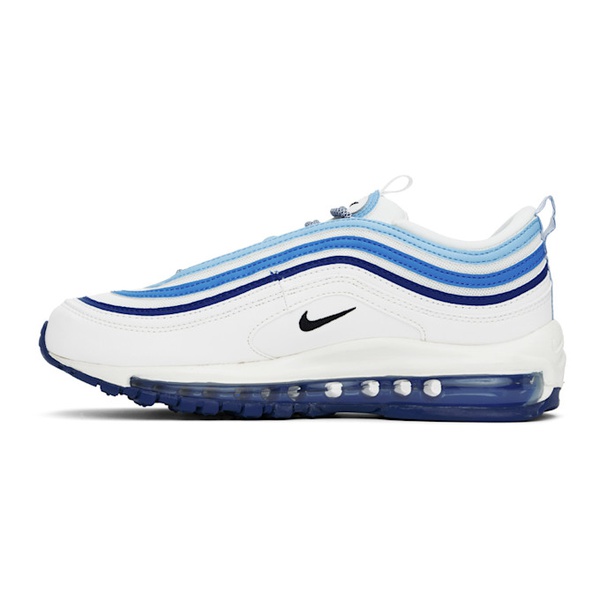 나이키 Nike White & Blue Air Max 97 Sneakers 242011M237032
