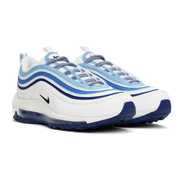 나이키 Nike White & Blue Air Max 97 Sneakers 242011M237032