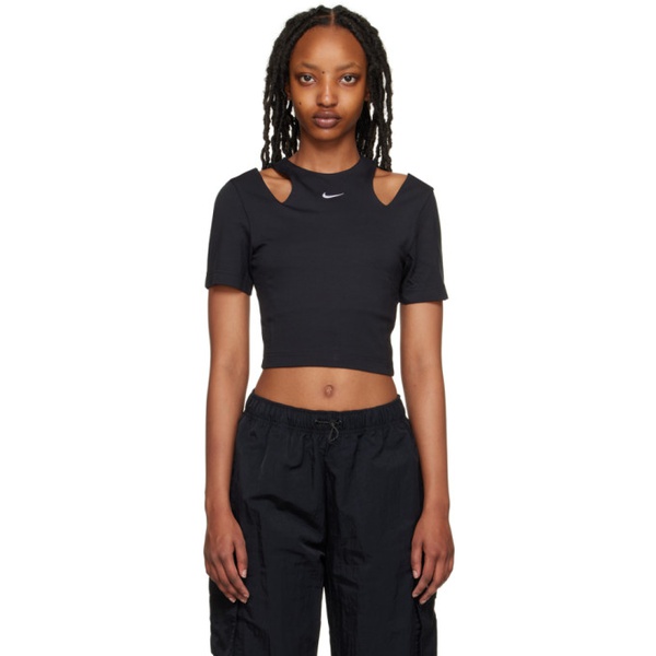 나이키 Nike Black New Essential T-Shirt 232011F110005