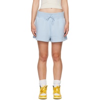 Nike Blue High-Waisted Shorts 242011F088009