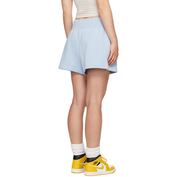 나이키 Nike Blue High-Waisted Shorts 242011F088009