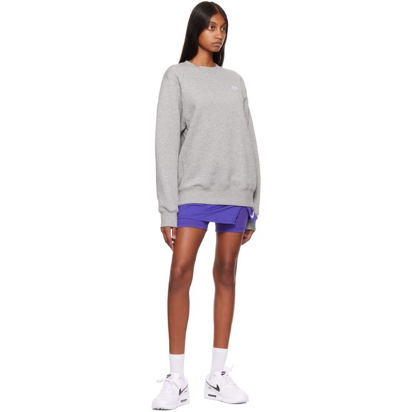 나이키 Nike Gray Cotton Sweatshirt 222011F098007