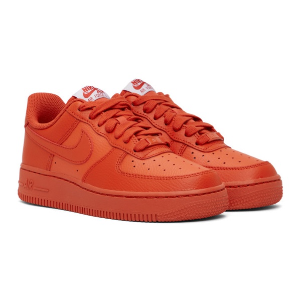 나이키 Nike Orange Air Force 1 07 Sneakers 222011F128064