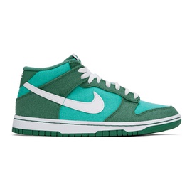 Nike Green Dunk Mid Sneakers 242011M236007