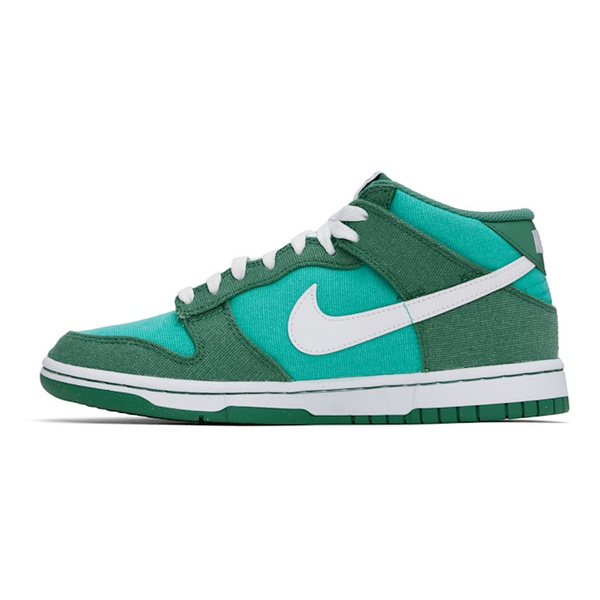 나이키 Nike Green Dunk Mid Sneakers 242011M236007
