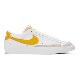 Nike White & Yellow Blazer Low 77 Vintage Sneakers 242011M237086