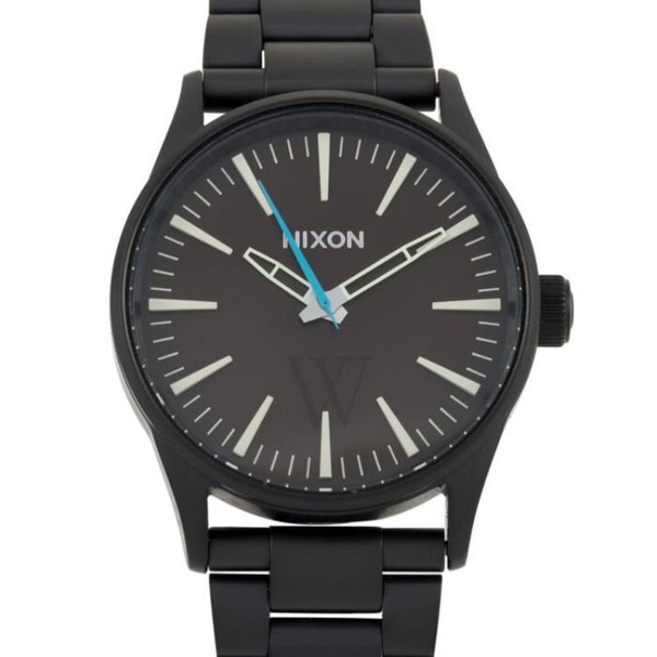  Nixon MEN'S Sentry 38 Stainless Steel Black Dial Watch A450-712-00