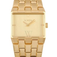 Nixon MEN'S Ticket II Stainless Steel Gold Dial Watch A1262-502-00