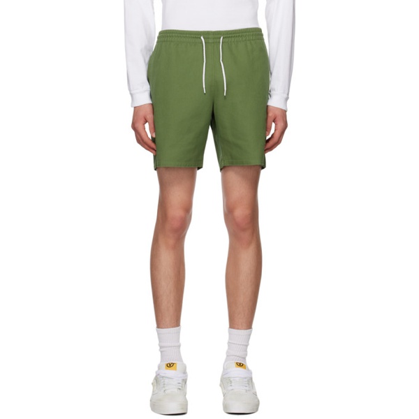  노아 Noah Khaki Elasticized Shorts 231876M193003