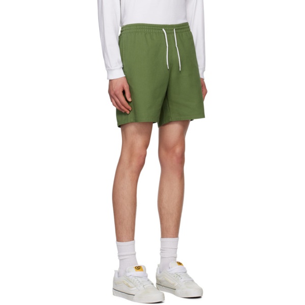  노아 Noah Khaki Elasticized Shorts 231876M193003