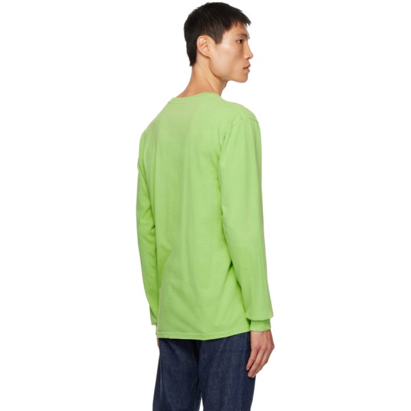  노아 Noah Green Classic Long Sleeve T-Shirt 232876M213021