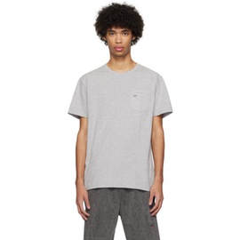 노아 Noah Gray Pocket T-Shirt 241876M213010