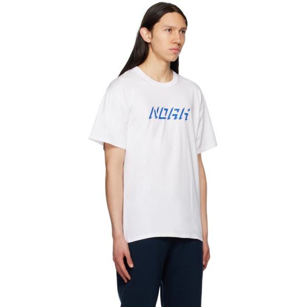  노아 Noah White AO T-Shirt 231876M213029