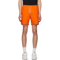 노아 Noah Orange Elasticized Shorts 231876M193002