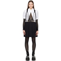 느와 케이 니노미야 Noir Kei Ninomiya Black Suspender Midi Skirt 241672F092004