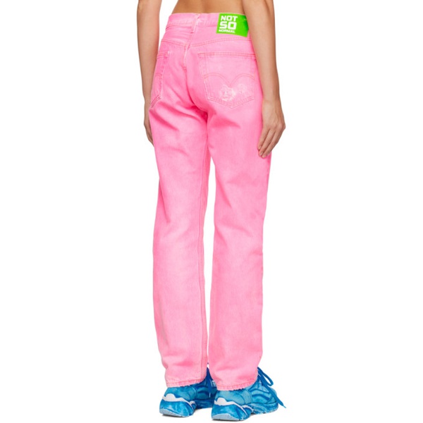  NotSoNormal Pink High Jeans 222438F069006