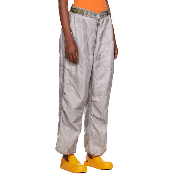  NotSoNormal Grey Puff Trousers 222438F087007