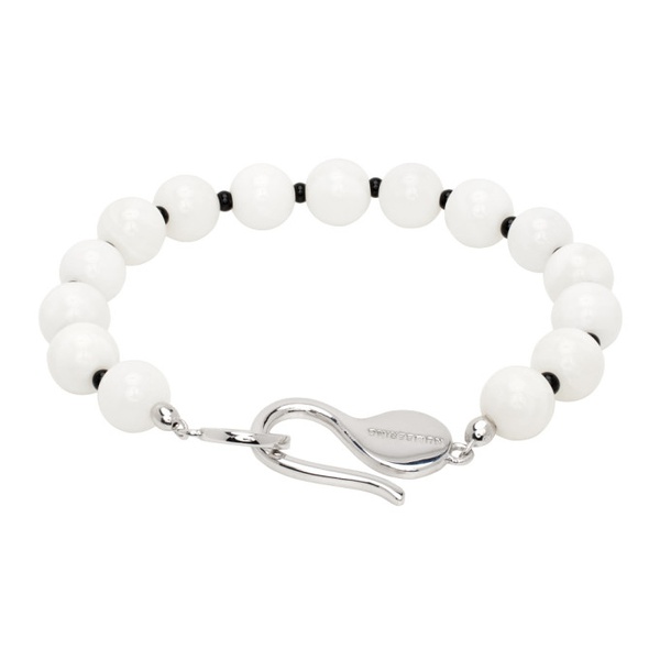  넘버링 Numbering White Mother-Of-Pearl Beads Bracelet 241439F020013