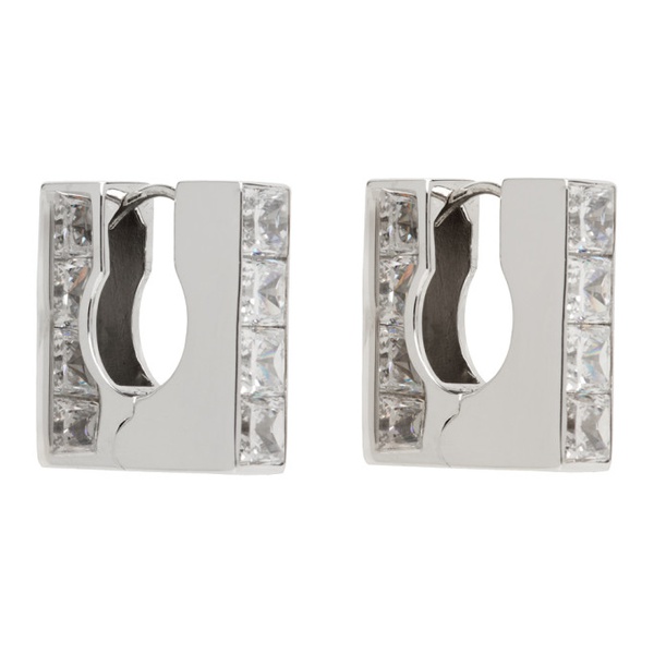  넘버링 Numbering Silver Square Earrings 232439F022011