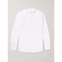 OFFICINE GEENEERALE Auguste Grandad-Collar Cotton Oxford Shirt 3633577413460346