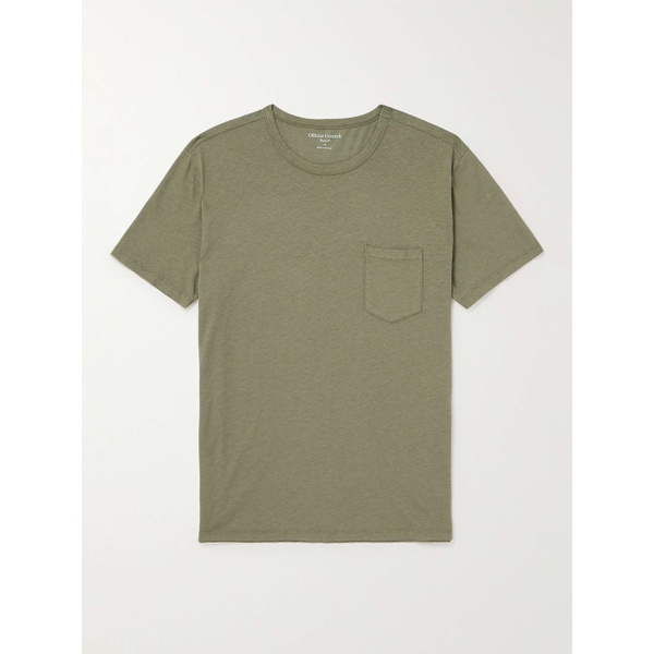  OFFICINE GEENEERALE Slub Cotton-Blend Jersey T-Shirt 1647597307319028