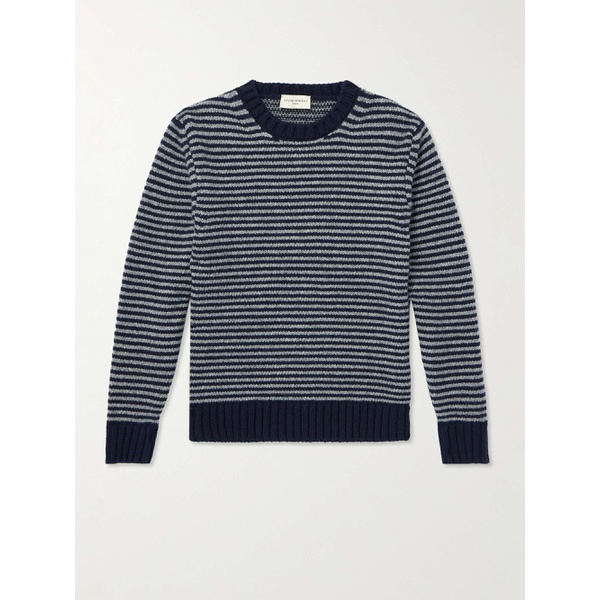  OFFICINE GEENEERALE Marco Striped Merino Wool-Blend Sweater 1647597314272382