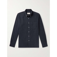 OFFICINE GEENEERALE Arsene Button-Down Collar Cotton and Lyocell-Blend Corduroy Shirt 1647597314272356