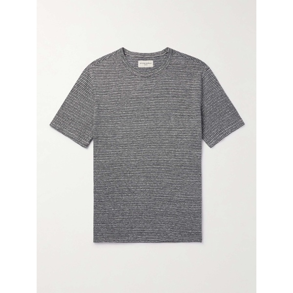  OFFICINE GEENEERALE Striped Cotton and Linen-Blend T-Shirt 1647597323989402