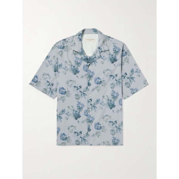  OFFICINE GEENEERALE Eren Camp-Collar Floral-Print Cotton-Poplin Shirt 1647597327860104