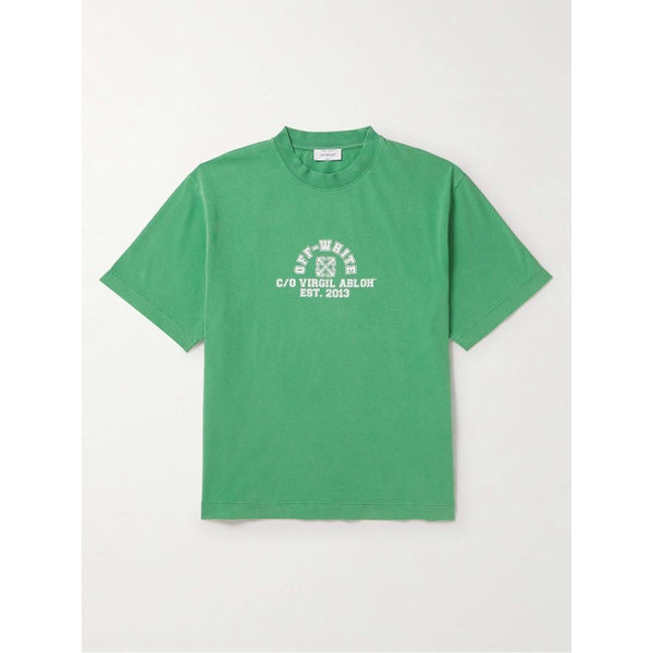  오프화이트 OFF-WHITE Logo-Print Cotton-Jersey T-Shirt 1647597321240480