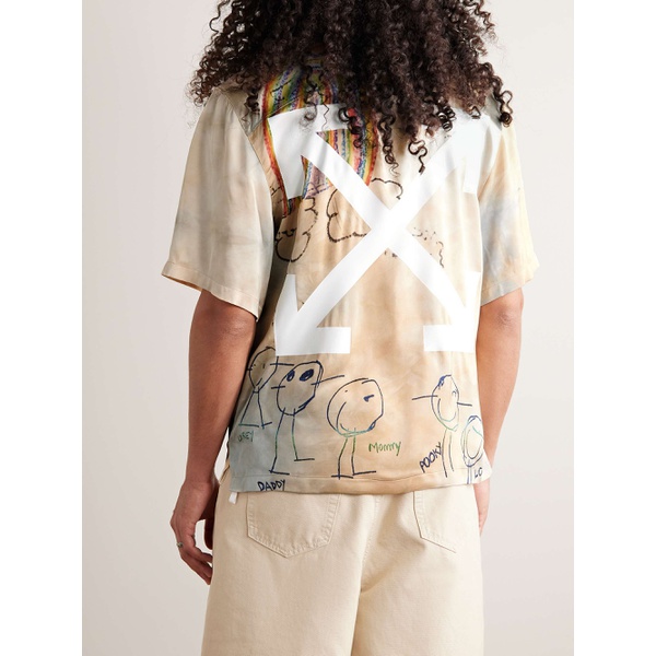  오프화이트 OFF-WHITE Printed Satin Shirt 1647597290515567